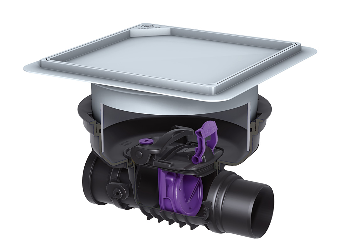 Clapet antiretour Staufix à monter dans la plaque de fond, avec un clapet Clapet antiretour Staufix à monter dans la plaque de fond, avec un clapet