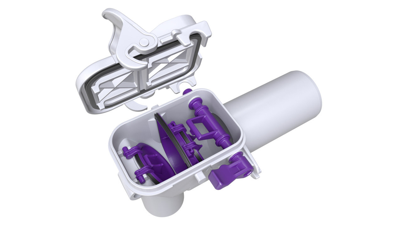 Maintenance rapide sans outil grâce à la fermeture à clip rapide Maintenance rapide sans outil grâce à la fermeture à clip rapide