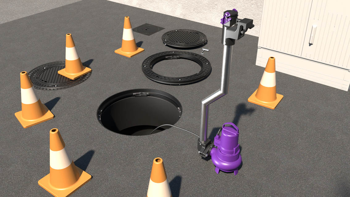 Accès optimisé pour la maintenance des pompes grâce à une ouverture extensible Accès optimisé pour la maintenance des pompes grâce à une ouverture extensible