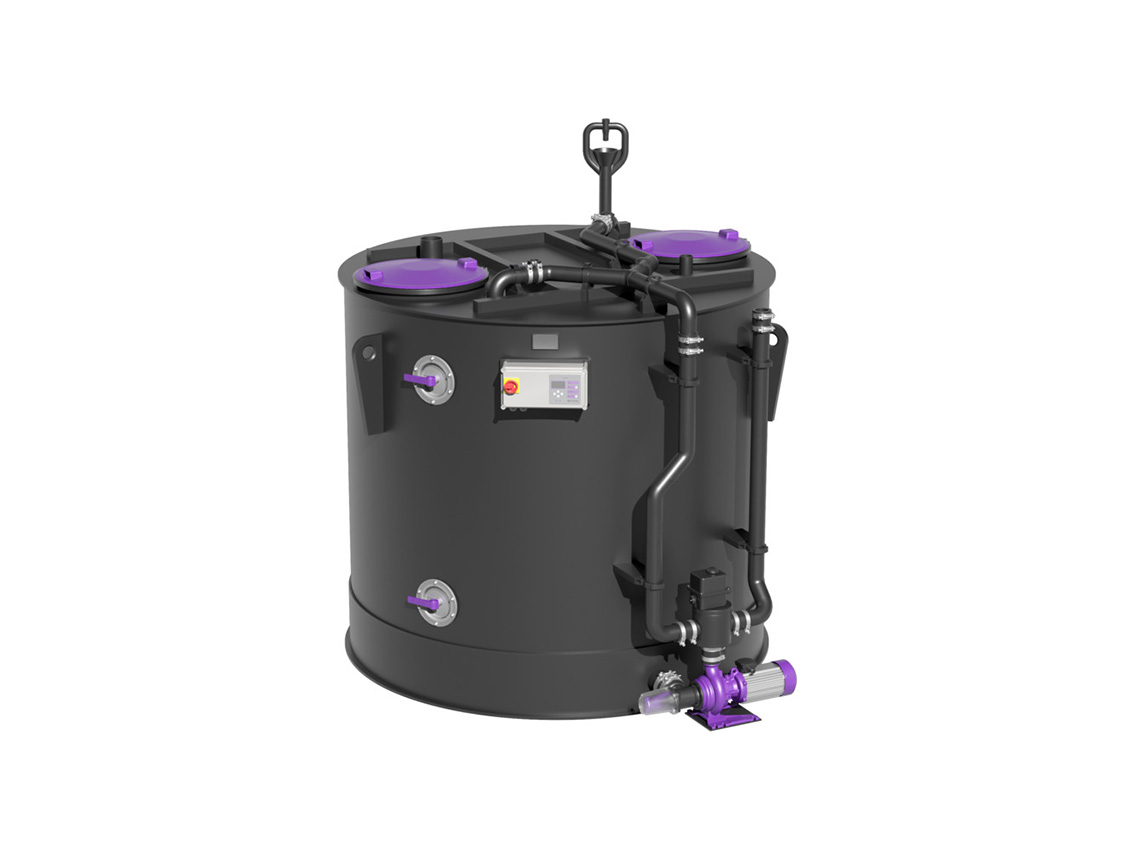 Cuve de forme ronde pour déchets organiques EasyStore free, pour pose hors-sol, 2 000 à 5 000 litres Cuve de forme ronde pour déchets organiques EasyStore free, pour pose hors-sol, 2 000 à 5 000 litres