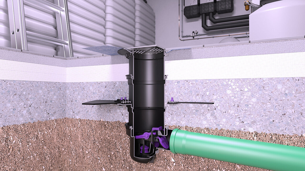 Schéma de montage du récupérateur à hydrocarbures dans une chaufferie Schéma de montage du récupérateur à hydrocarbures dans une chaufferie