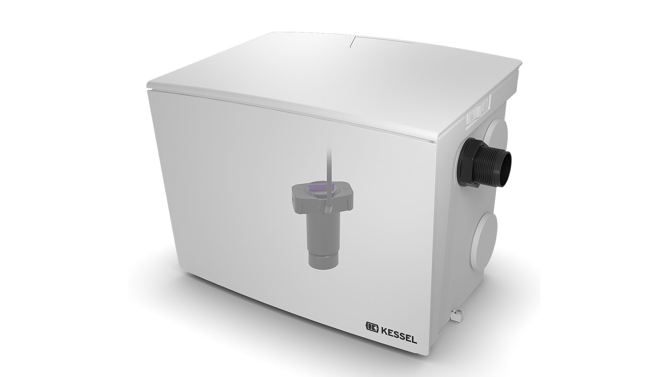 Volume utile réglable grâce au flotteur ajustable en hauteur Volume utile réglable grâce au flotteur réglable en hauteur