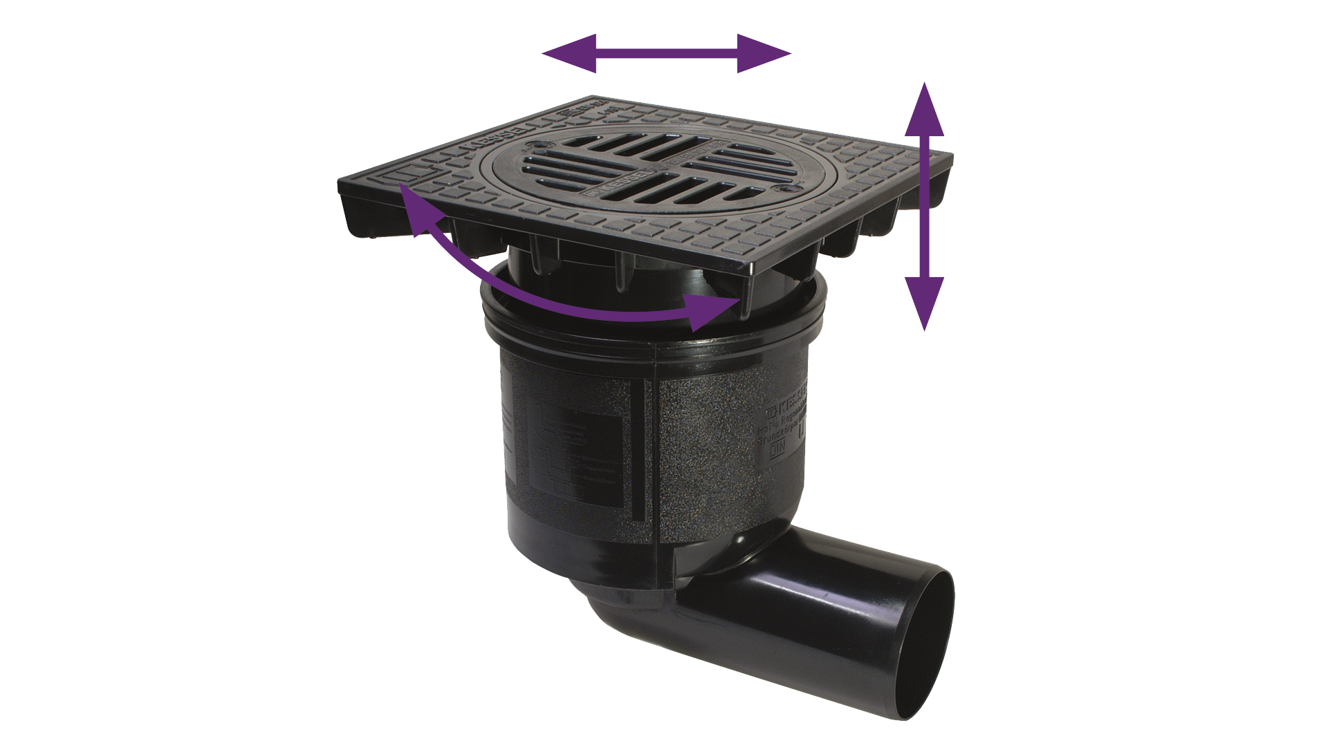 Siphon de cour Système 200 pour montage variable Siphon de cour Système 200 pour montage variable