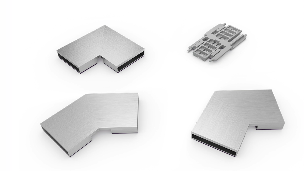 Connecteurs avec des angles de 30, 45 et 90 degrés Connecteurs avec des angles de 30, 45 et 90 degrés