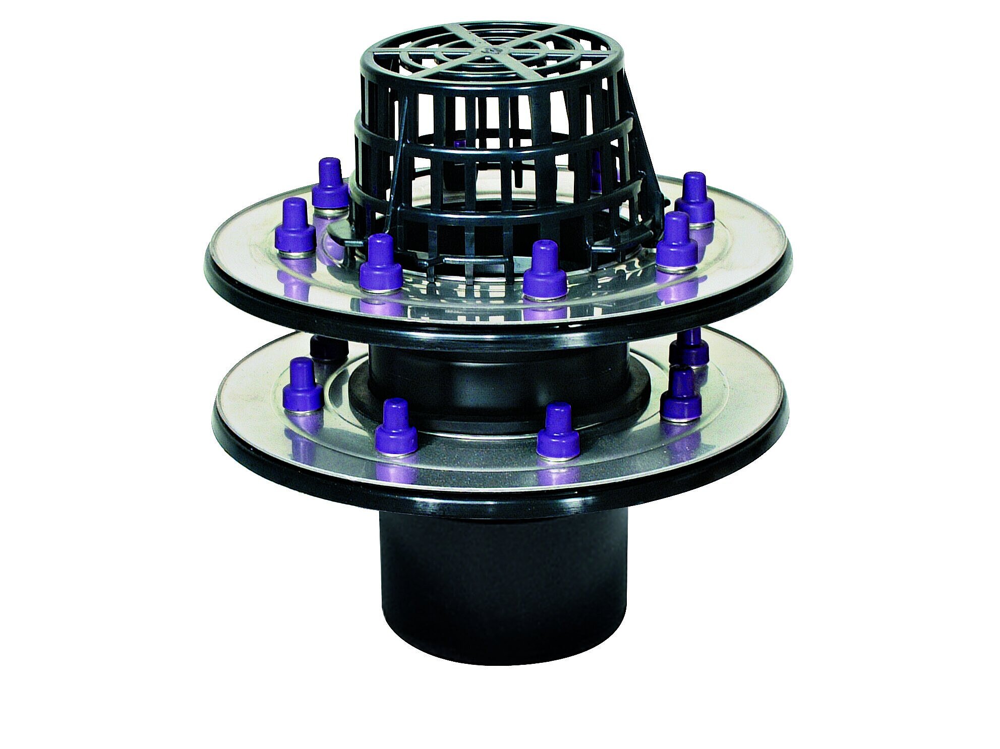 Siphon de toit plat avec double bride de compression Siphon de toit plat avec double bride de compression