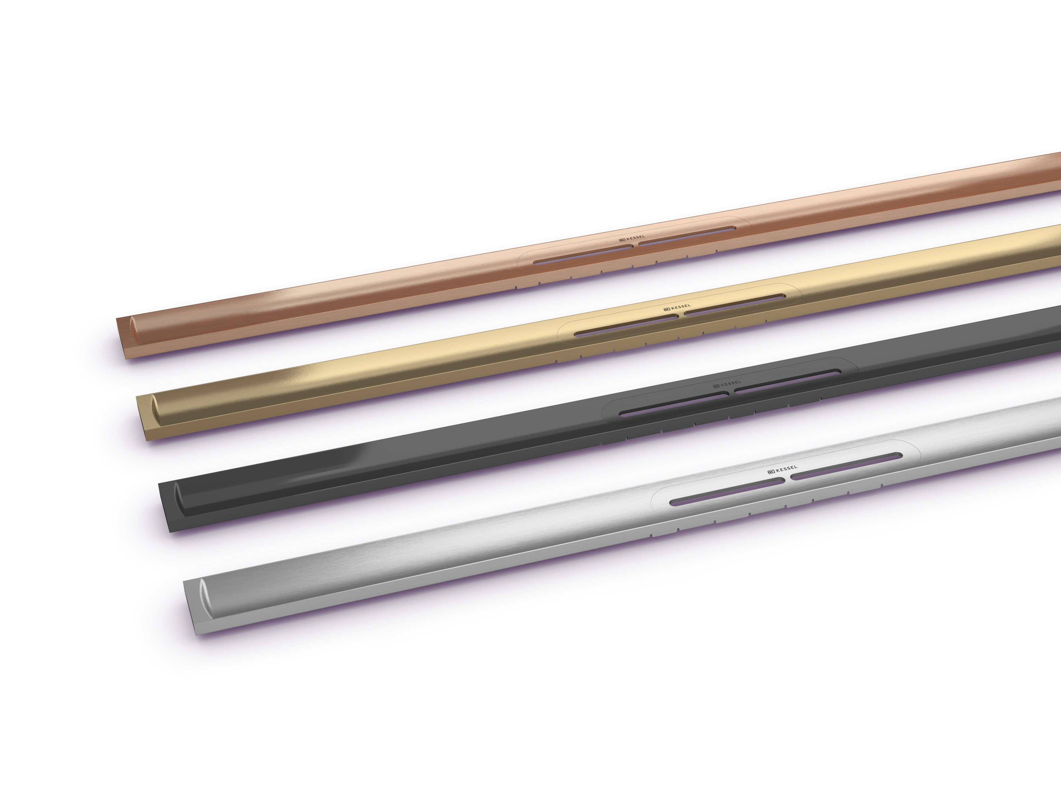 Un acier inoxydable aux couleurs nobles : Copper brossé, Bronze brossé, Black brossé, acier inoxydable brossé, acier inoxydable poli Un acier inoxydable aux couleurs nobles : Copper brossé, Bronze brossé, Black brossé, acier inoxydable brossé, acier inoxydable poli