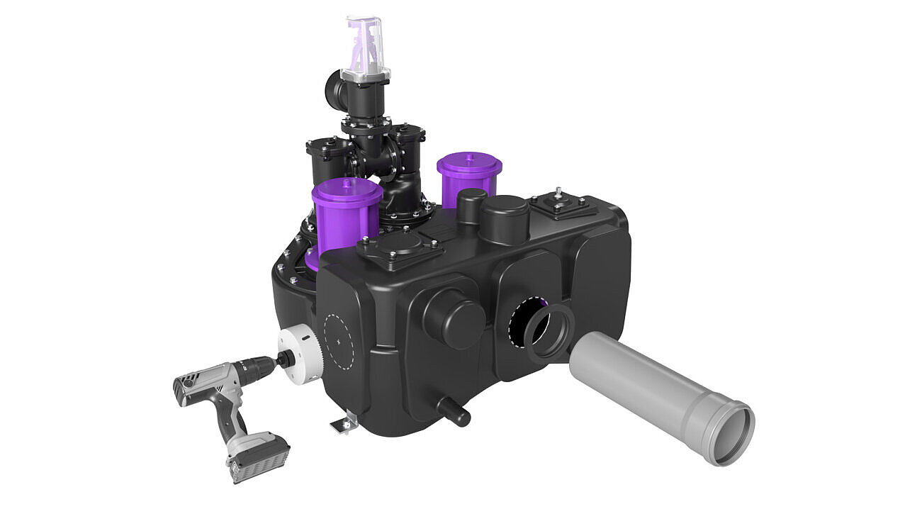 Aqualift XL, possibilités de perçage variables Aqualift XL, possibilités de perçage variables