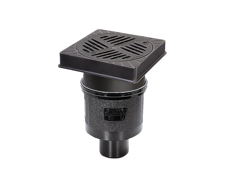 Siphon de cour Ecoguss 200 avec sortie verticale Siphon de cour Ecoguss 200 avec sortie verticale