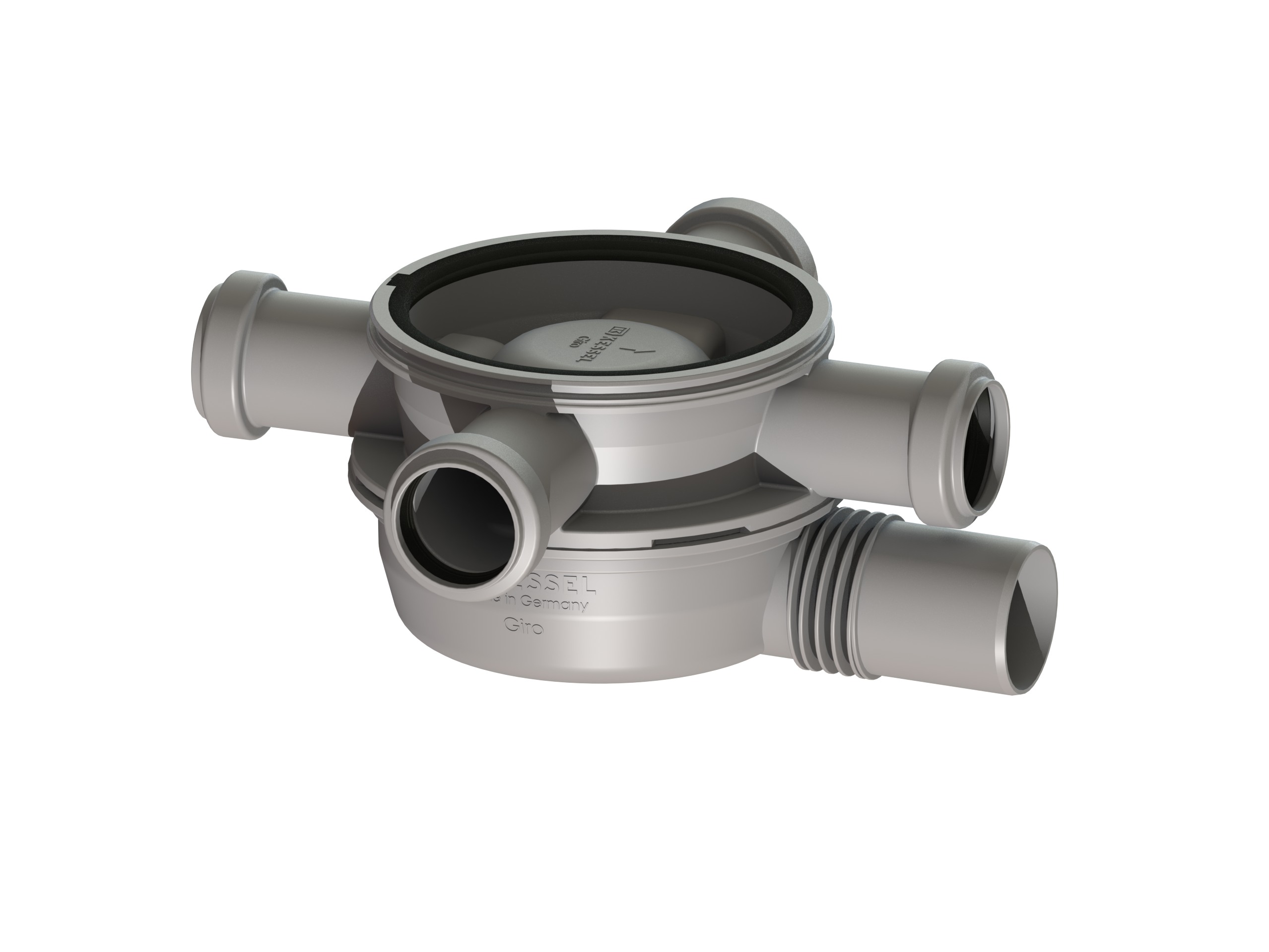 Siphon de salle d'eau Giro avec positionnement flexible de l'arrivée Siphon de salle d'eau Giro avec positionnement flexible de l'arrivée