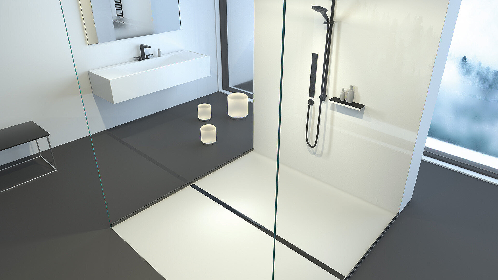 Schéma de montage du caniveau de douche Linearis Infinity Schéma de montage du caniveau de douche Linearis Infinity