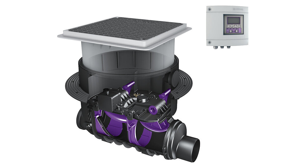 Clapet antiretour automatisé Staufix FKA pour la pose encastrée en dalle Clapet antiretour automatisé Staufix FKA pour la pose encastrée en dalle