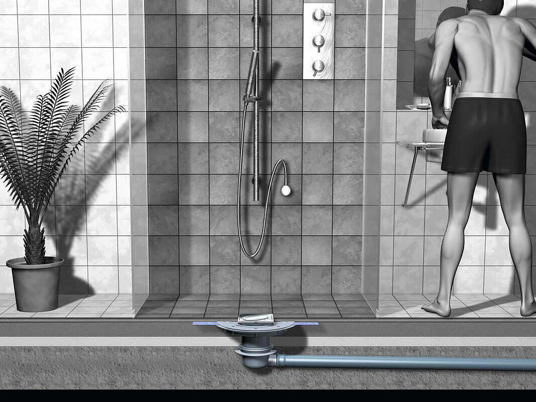 Schéma de montage du siphon de salle d'eau Classic Schéma de montage du siphon de salle d'eau Classic