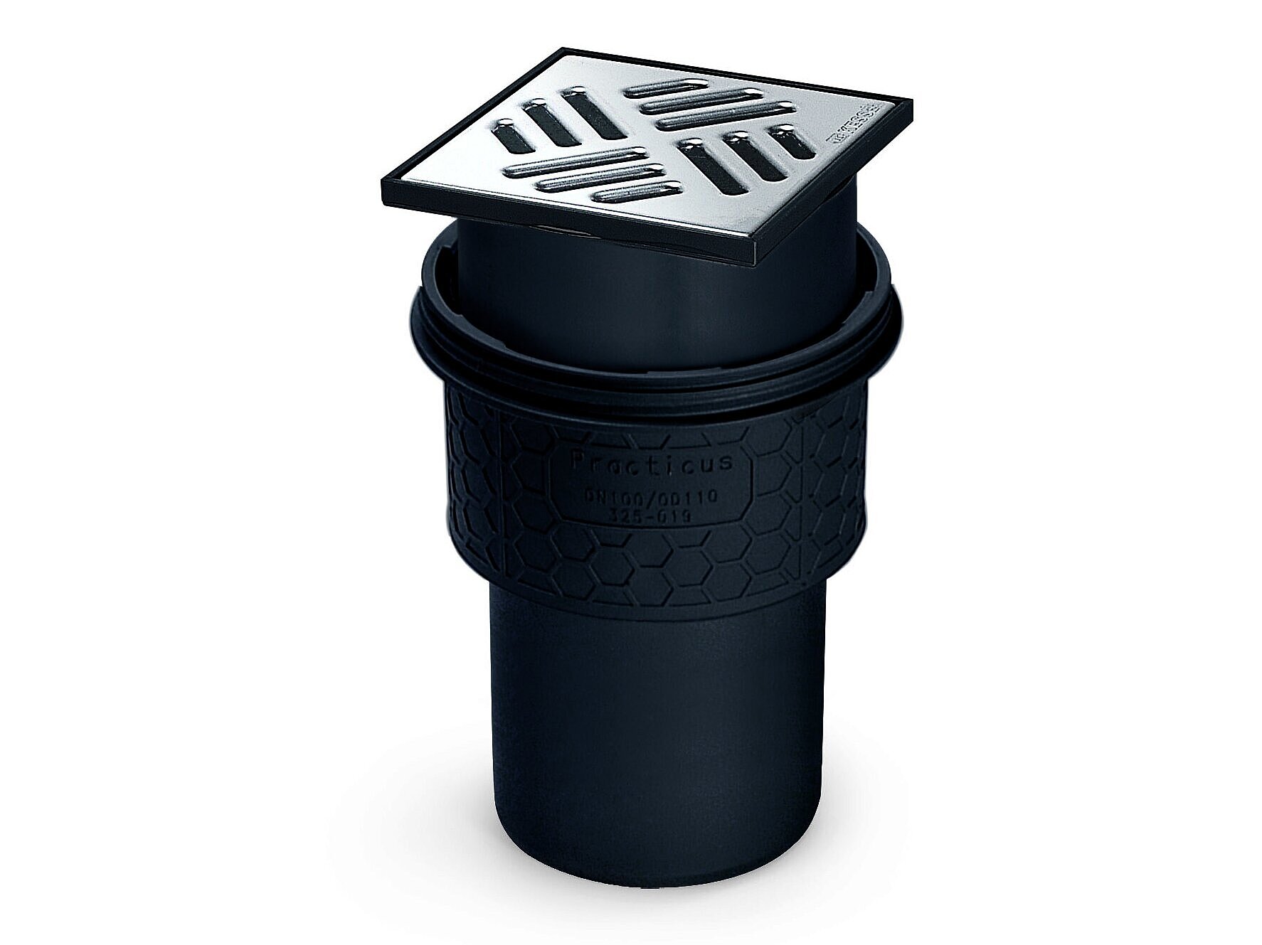 Siphon de cave Practicus, sortie verticale, sans clapet anti-retour Siphon de cave Practicus, sortie verticale, sans clapet anti-retour