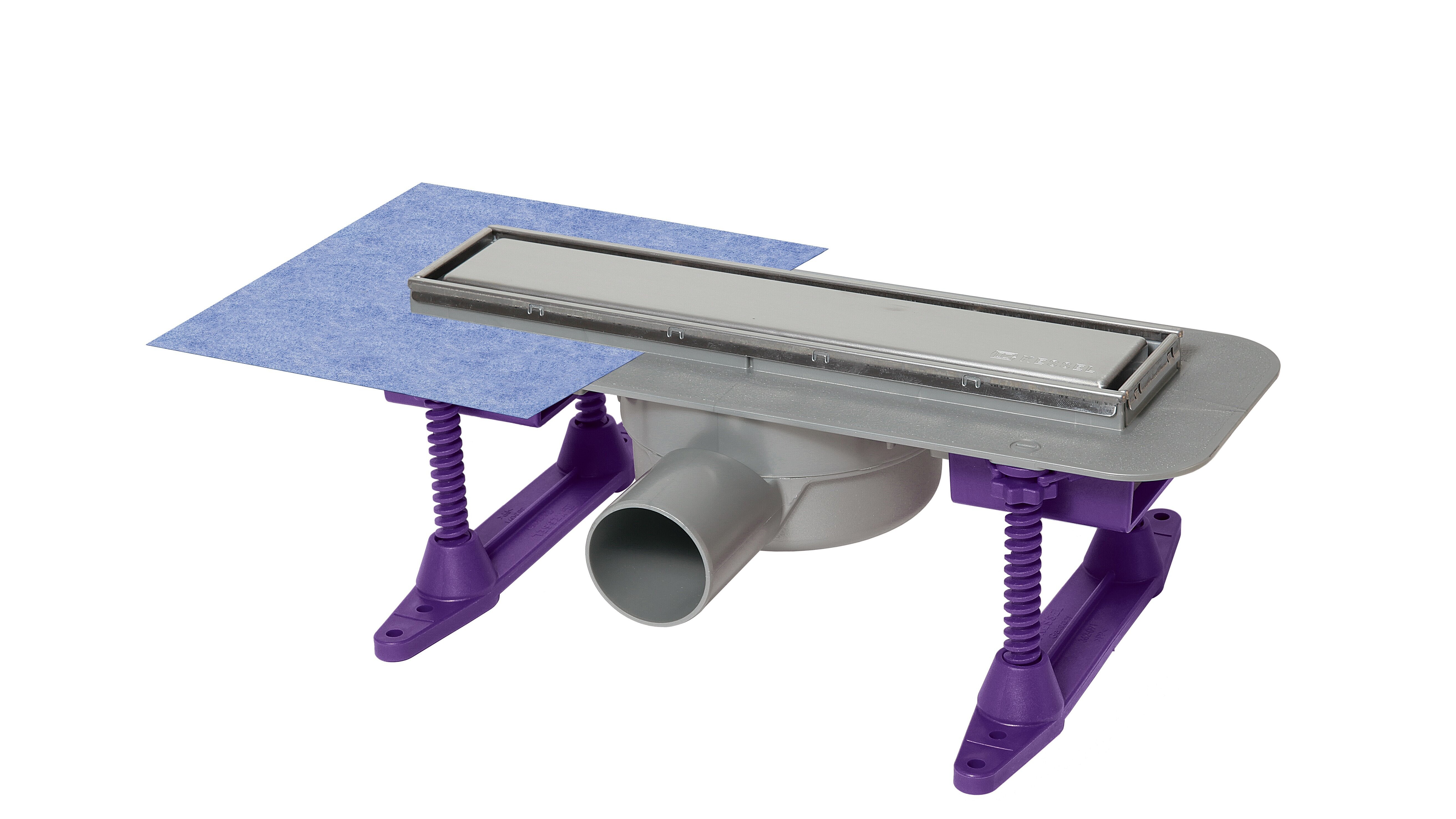 Caniveau de douche Linearis Compact, 300 mm avec pied de montage et membrane d’étanchéité montée en usine Caniveau de douche Linearis Compact, 300 mm avec pied de montage et membrane d’étanchéité montée en usine